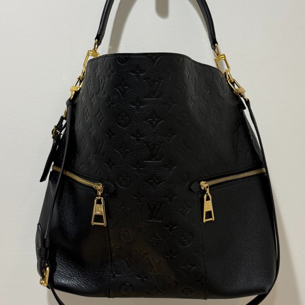 LOUIS VUITTON - Melie Empreinte Shoulder Bag/Tote, Black